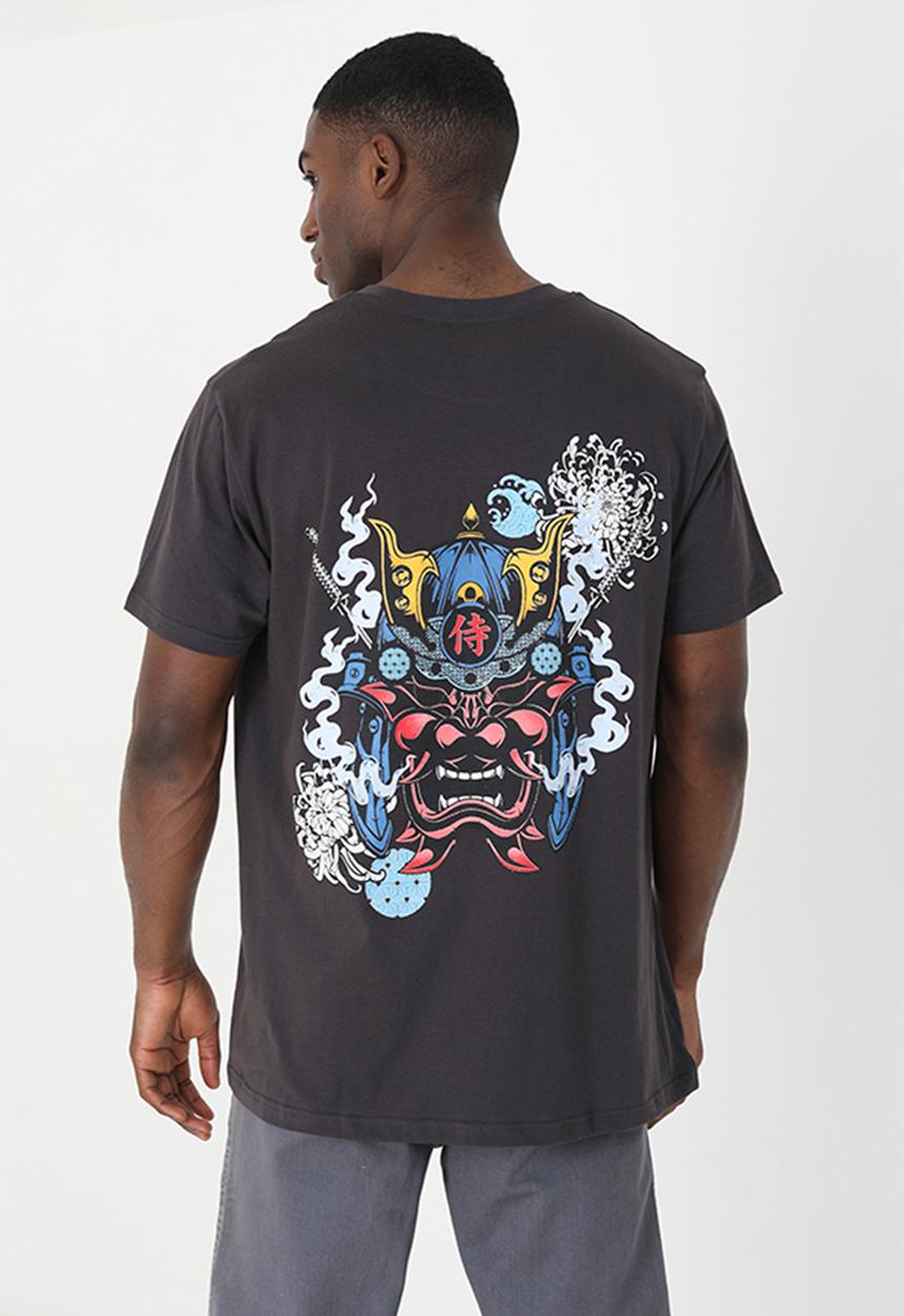 Brave Soul - Oversized Fit Crew Neck Tshirt - Charcoal