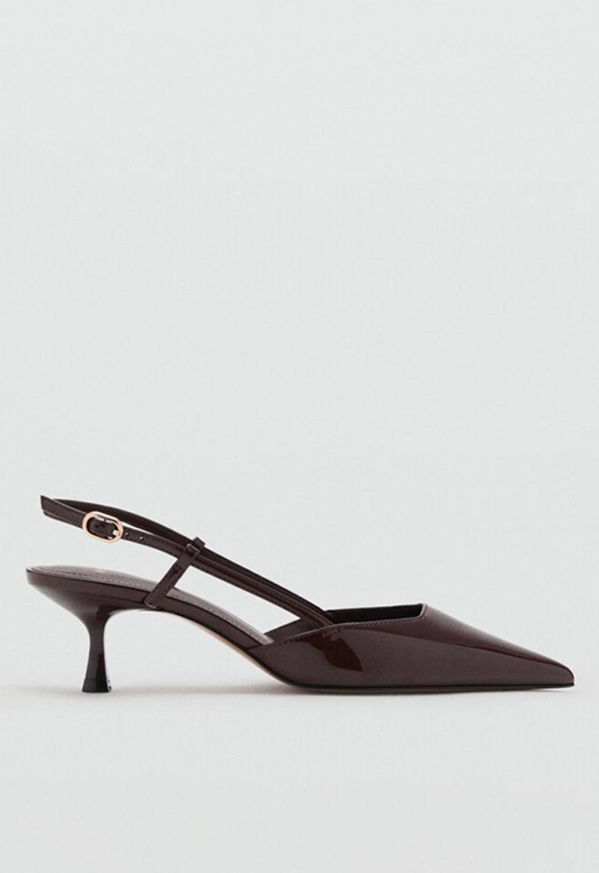 MANGO - Tonio heel - dark brown