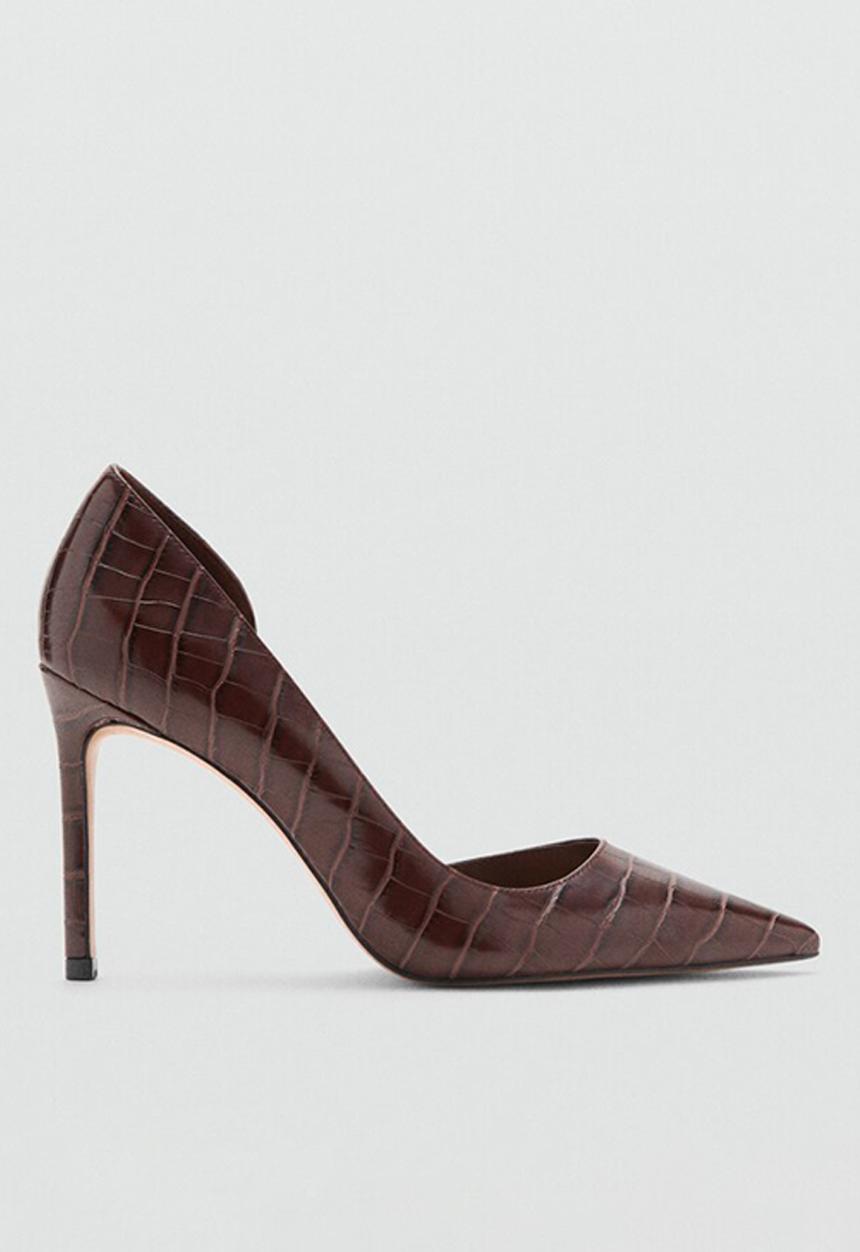 MANGO - Audreych heel - dark brown