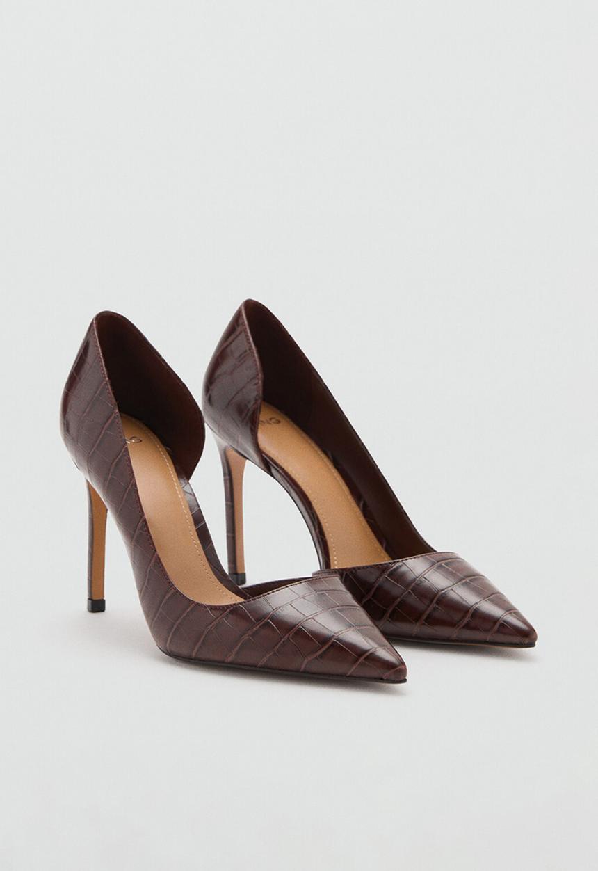 MANGO - Audreych heel - dark brown