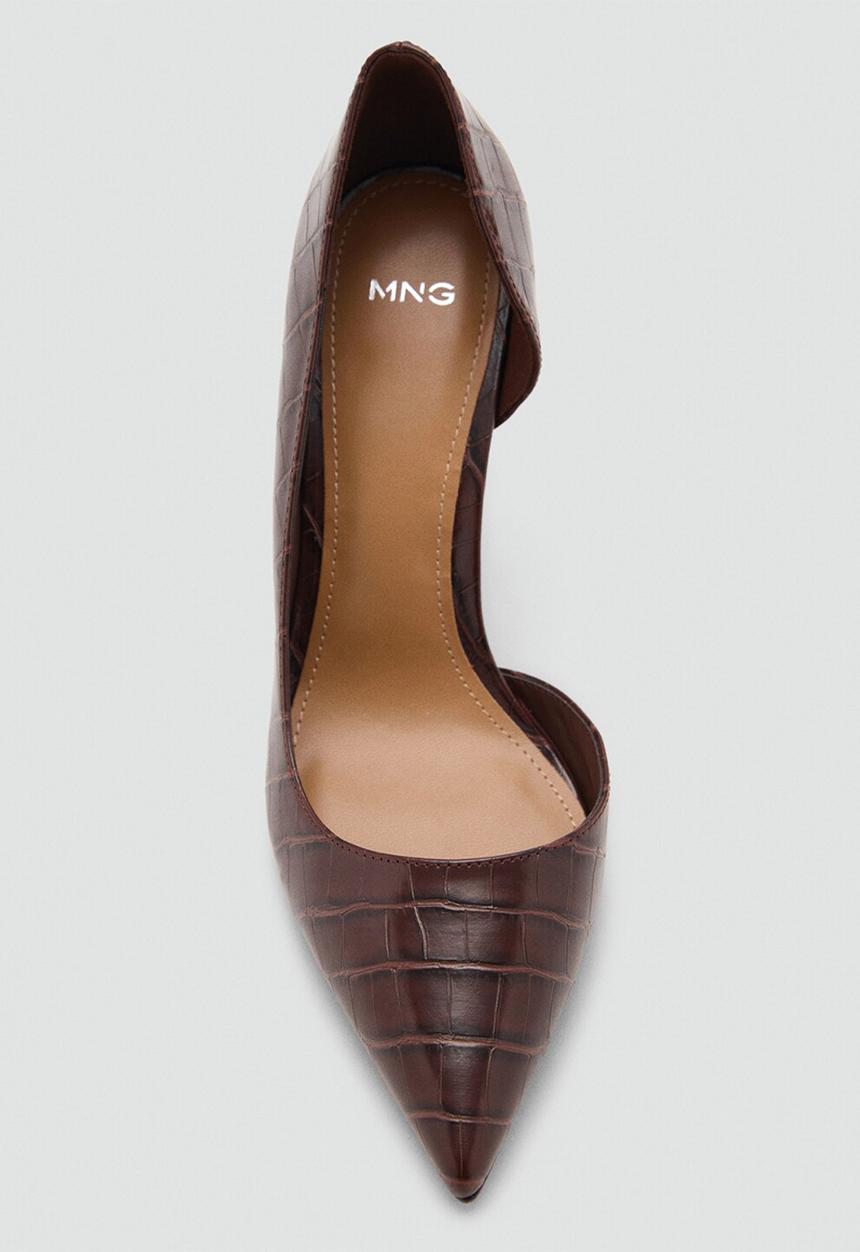 MANGO - Audreych heel - dark brown