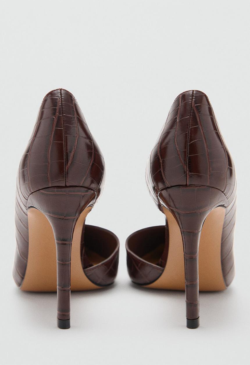 MANGO - Audreych heel - dark brown