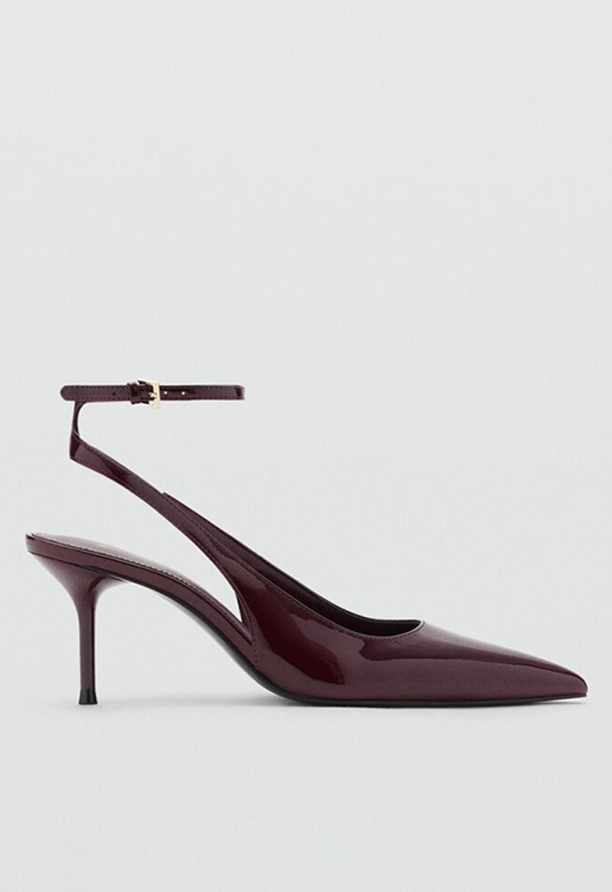 MANGO - Neckb heel - dark red
