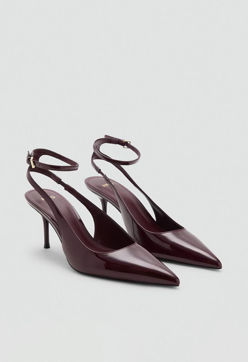 MANGO - Neckb heel - dark red