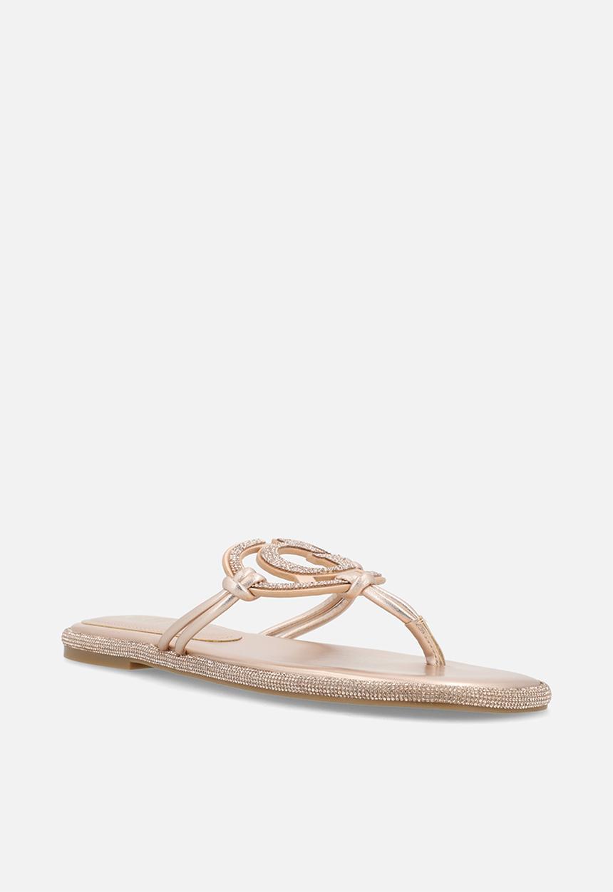 GUESS - Premiere  t-bar - cipria/rose gold