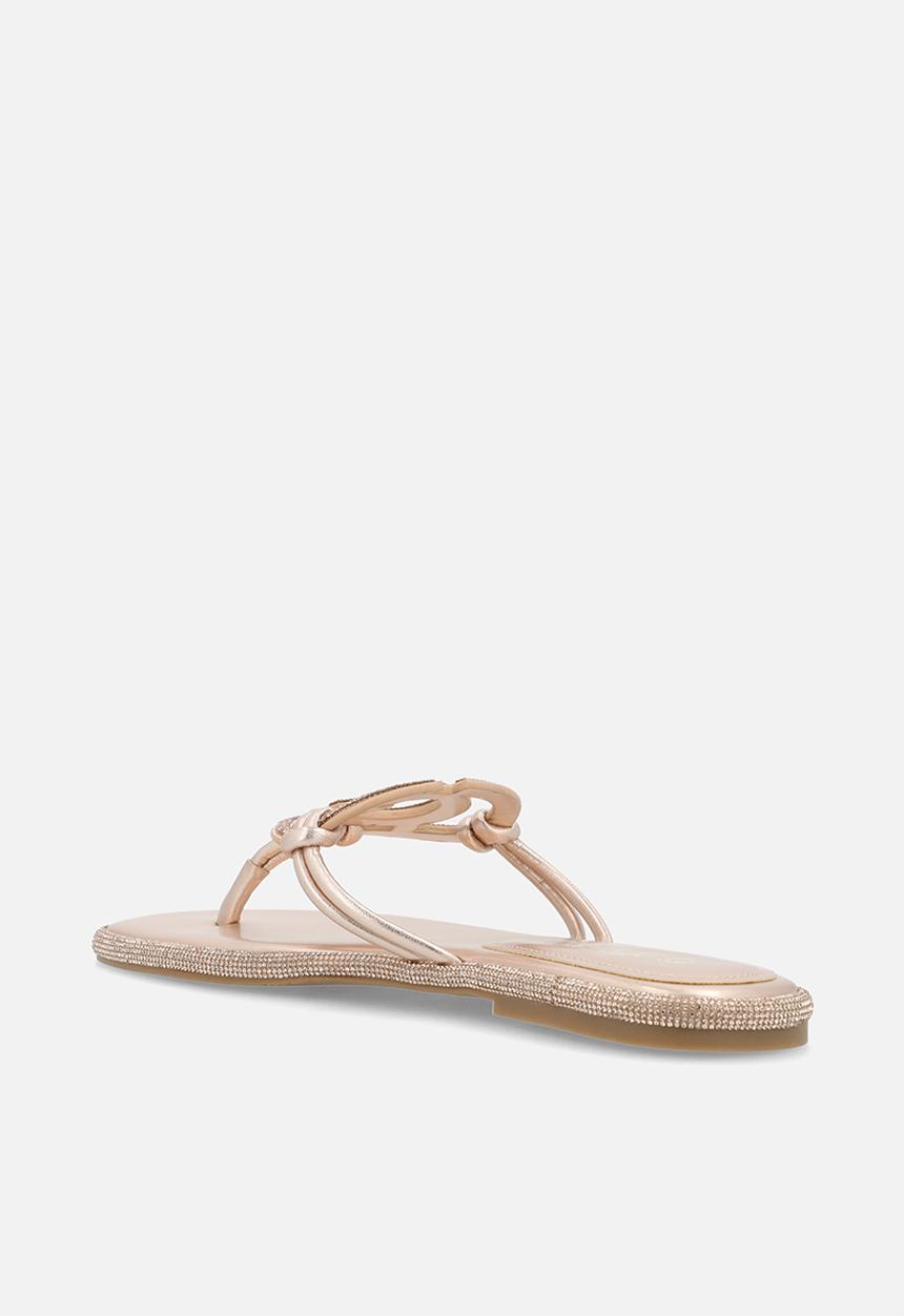 GUESS - Premiere  t-bar - cipria/rose gold