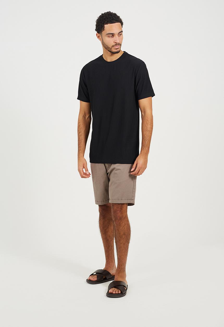Brave Soul - Relaxed Fit Crew Neck T-Shirt - Jet Black