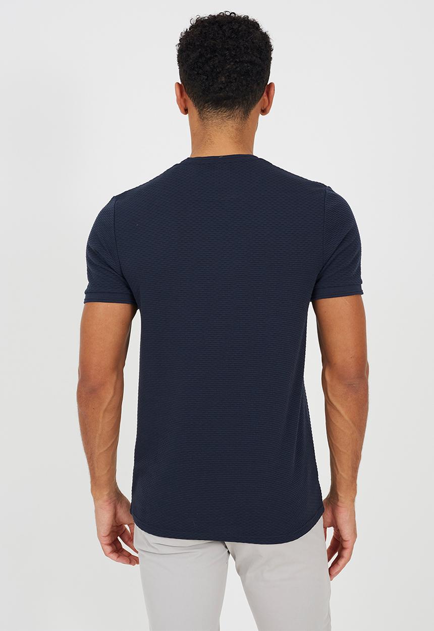 Brave Soul - Crew Neck T-shirt  - Navy