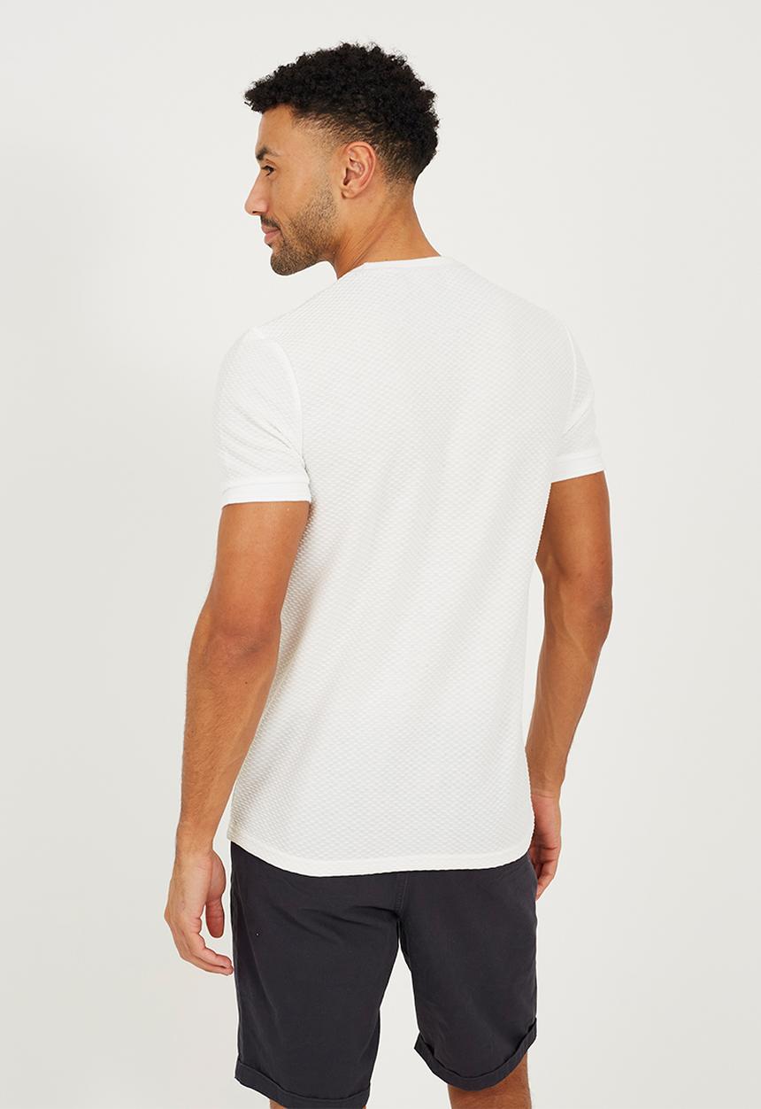 Brave Soul - Crew Neck T-shirt  - Cream