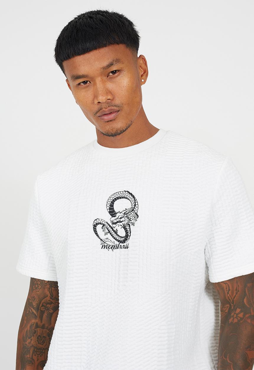 Brave Soul - Oversized Fit Crew Neck T-Shirt - Cream