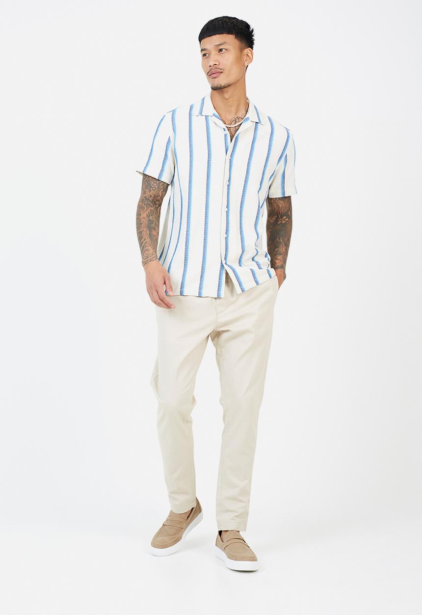Brave Soul - Cotton Twill Pant - Stone