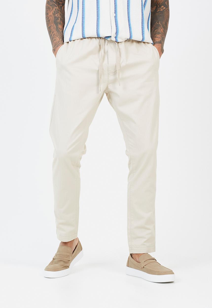 Brave Soul - Cotton Twill Pant - Stone