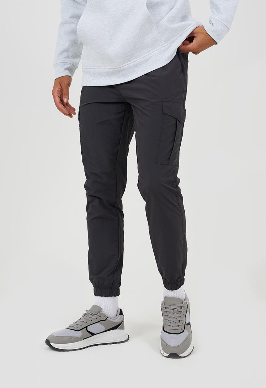 Brave Soul - Taslan Cargo Cuff Pant - Dark Grey