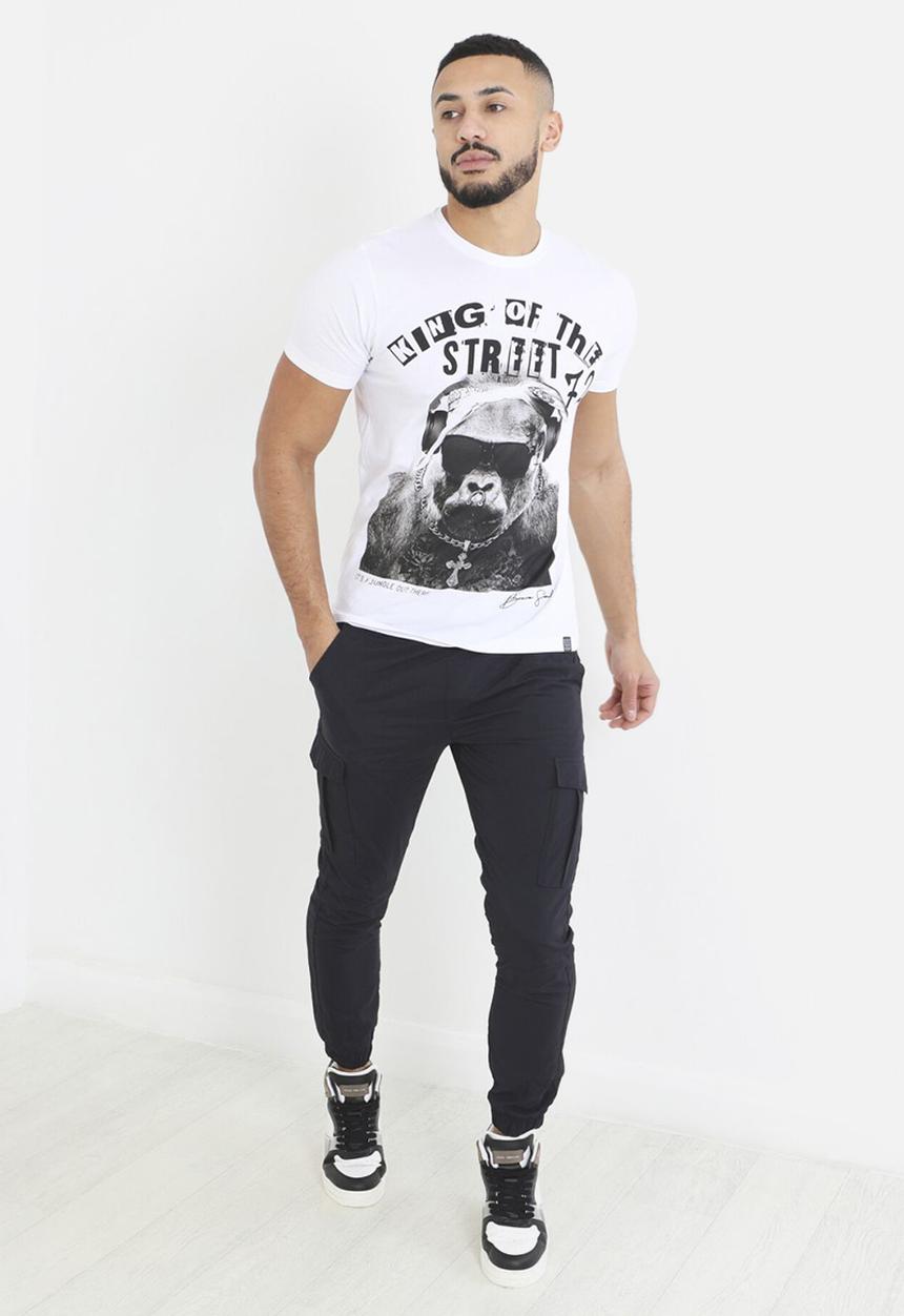Brave Soul - Taslan Cargo Cuff Pant - Navy