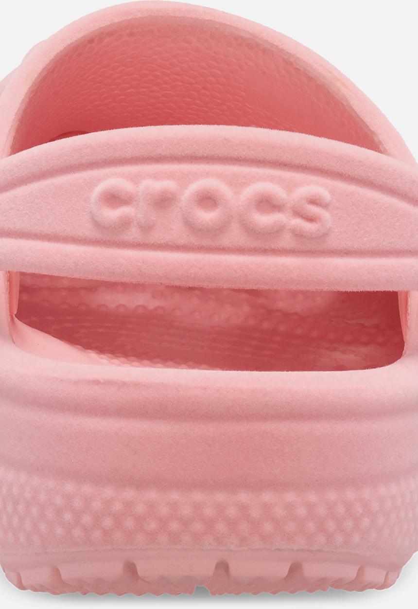 Classic velvet bow clog t-powder pink