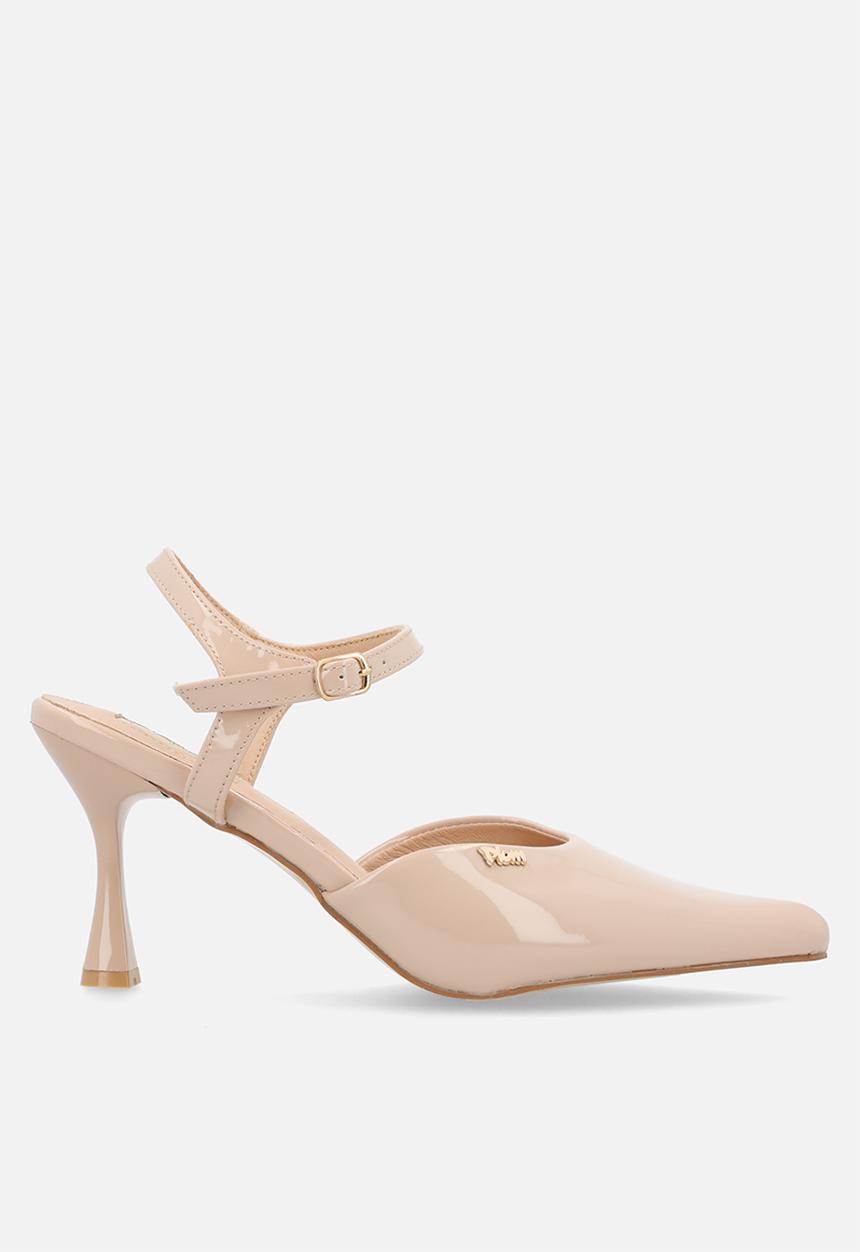 Plum - Anya Closed Toe Ankle Strap - Neutral