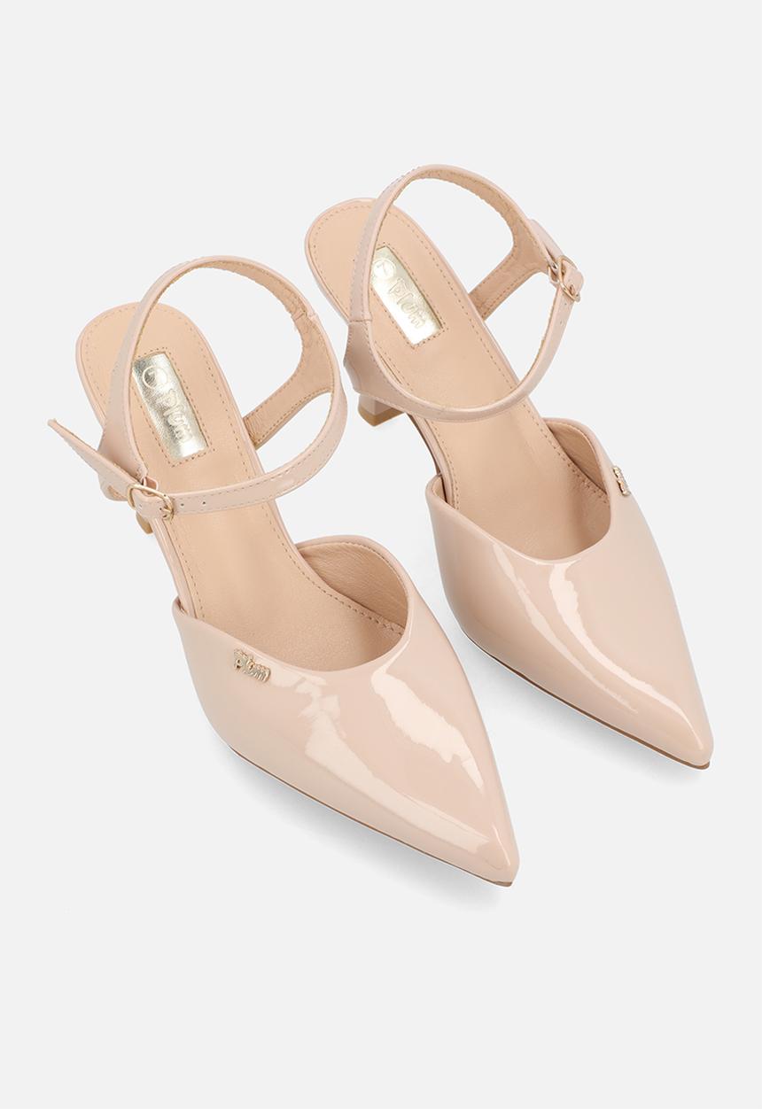 Plum - Anya Closed Toe Ankle Strap - Neutral