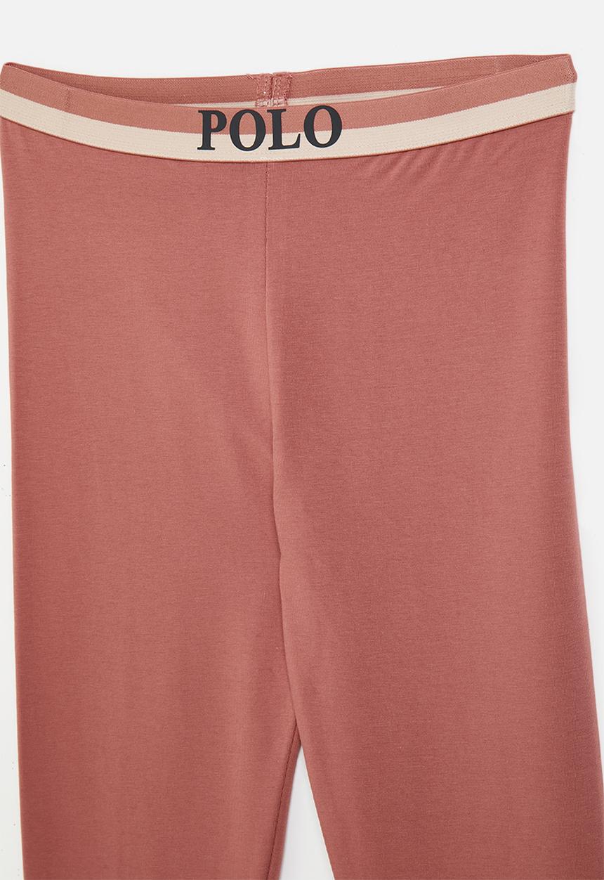 POLO - Girls sadie full length legging - coral