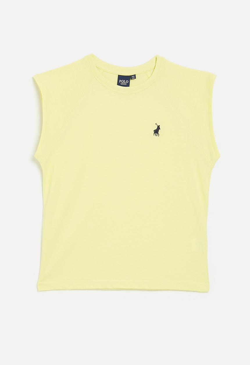POLO - Girls candice sl raglan tee - soft yellow