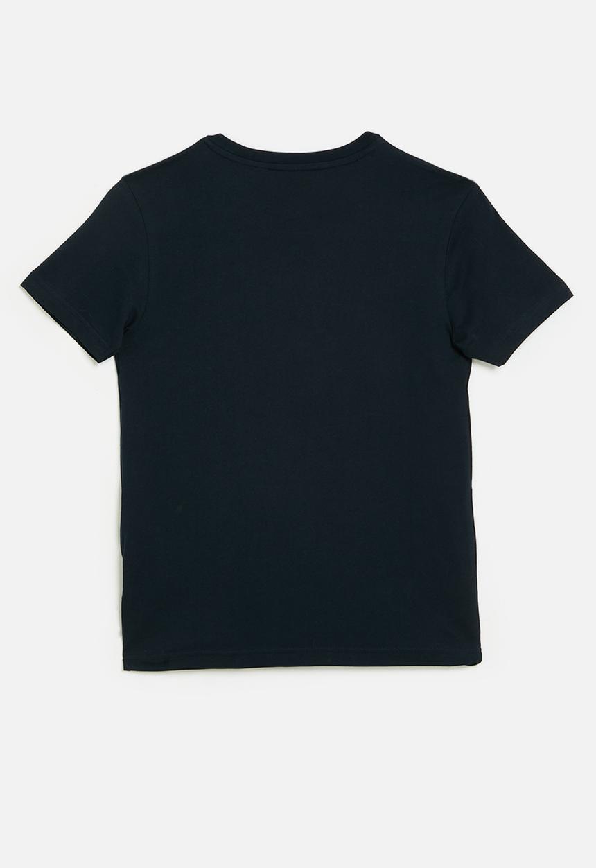 POLO - Boys logan crested ss tee - navy