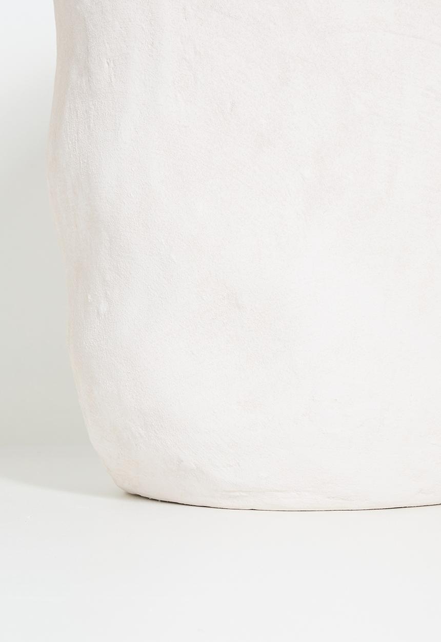 Sixth Floor - Tall crunchy outdoor planter - white
