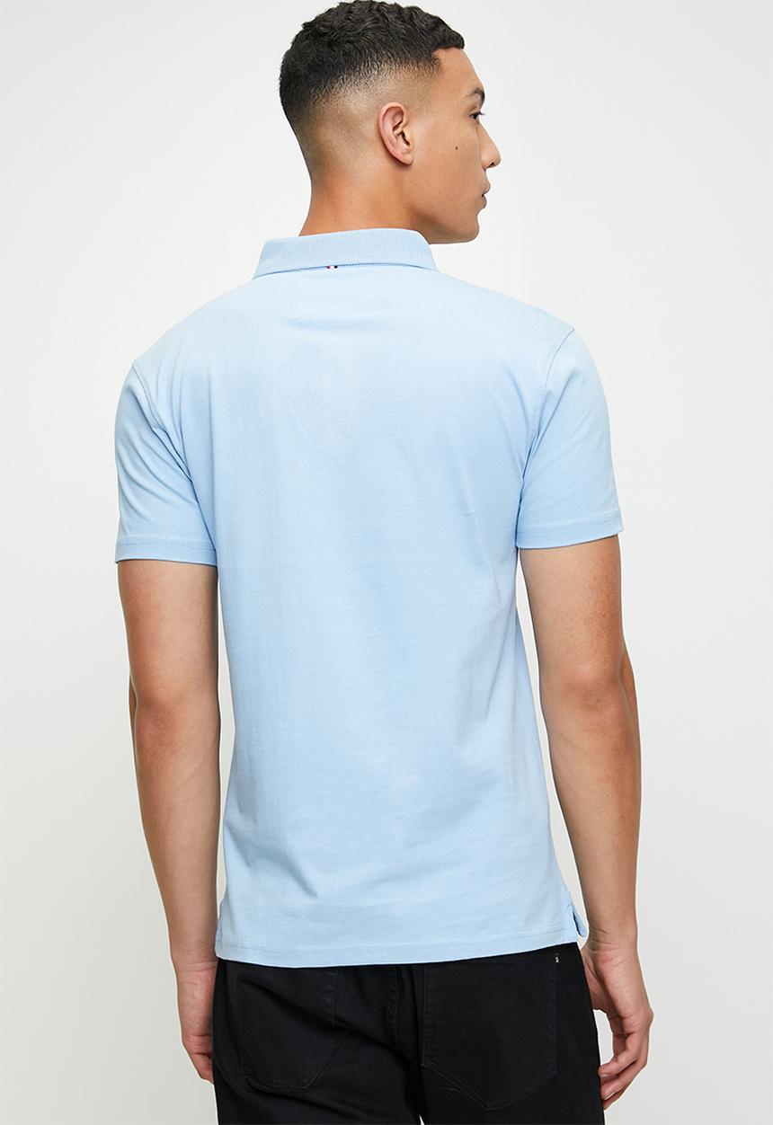 POLO - JENSON Active Badge Ss Golfer - Blue