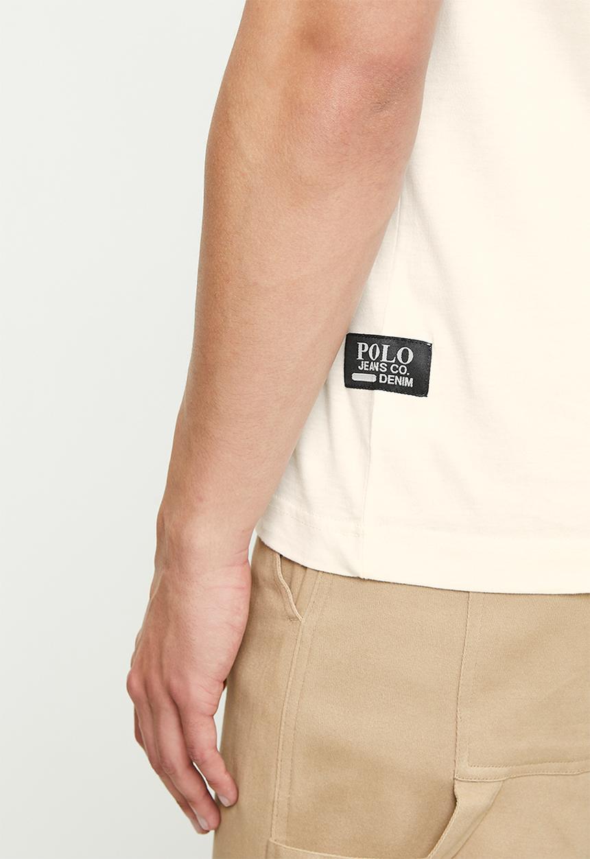 POLO - Chico  pjc ss circular logo tee - off white