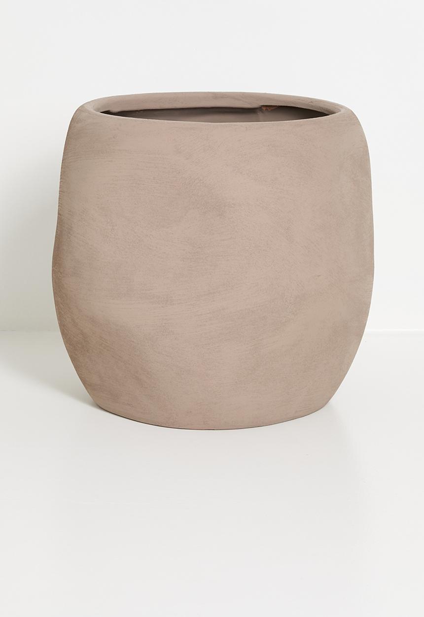 Sixth Floor - Plump crunchy outdoor planter - neutral
