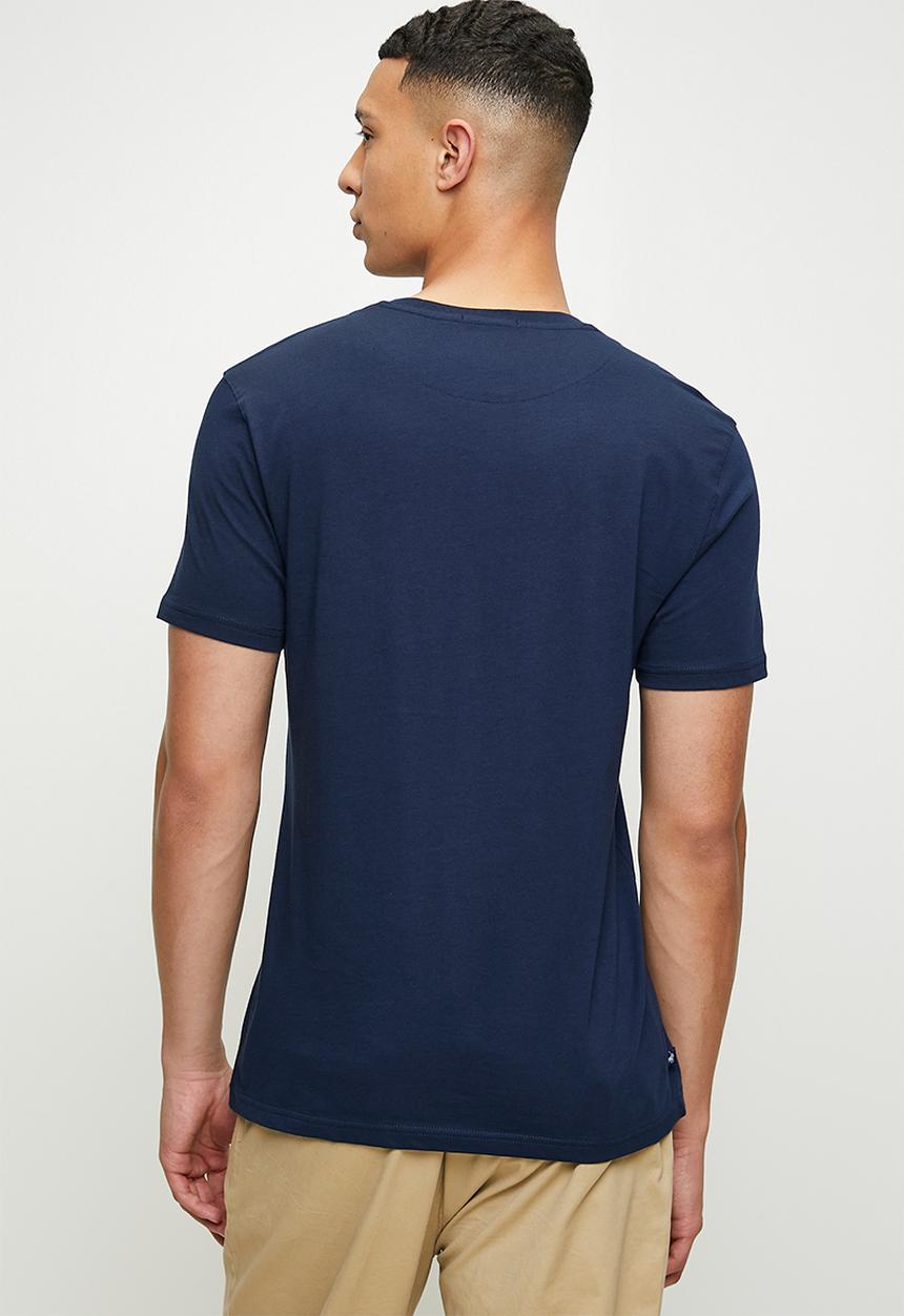 POLO - Deacon  logo printed short sleeve T-shirt - navy