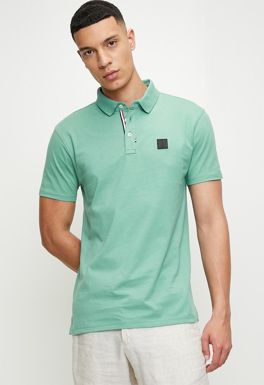 POLO - JENSON Active Badge Ss Golfer - Turquoise