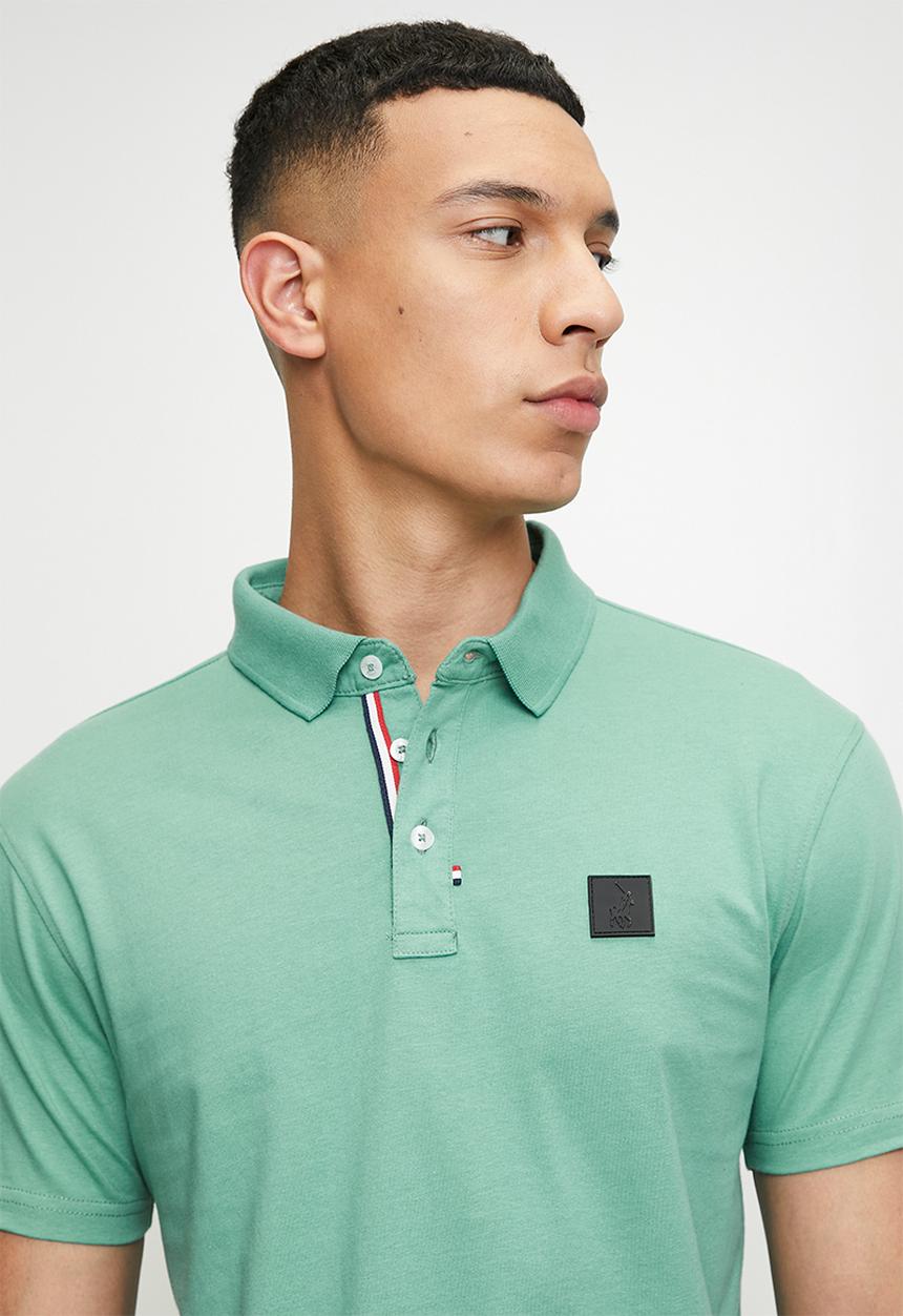 POLO - JENSON Active Badge Ss Golfer - Turquoise