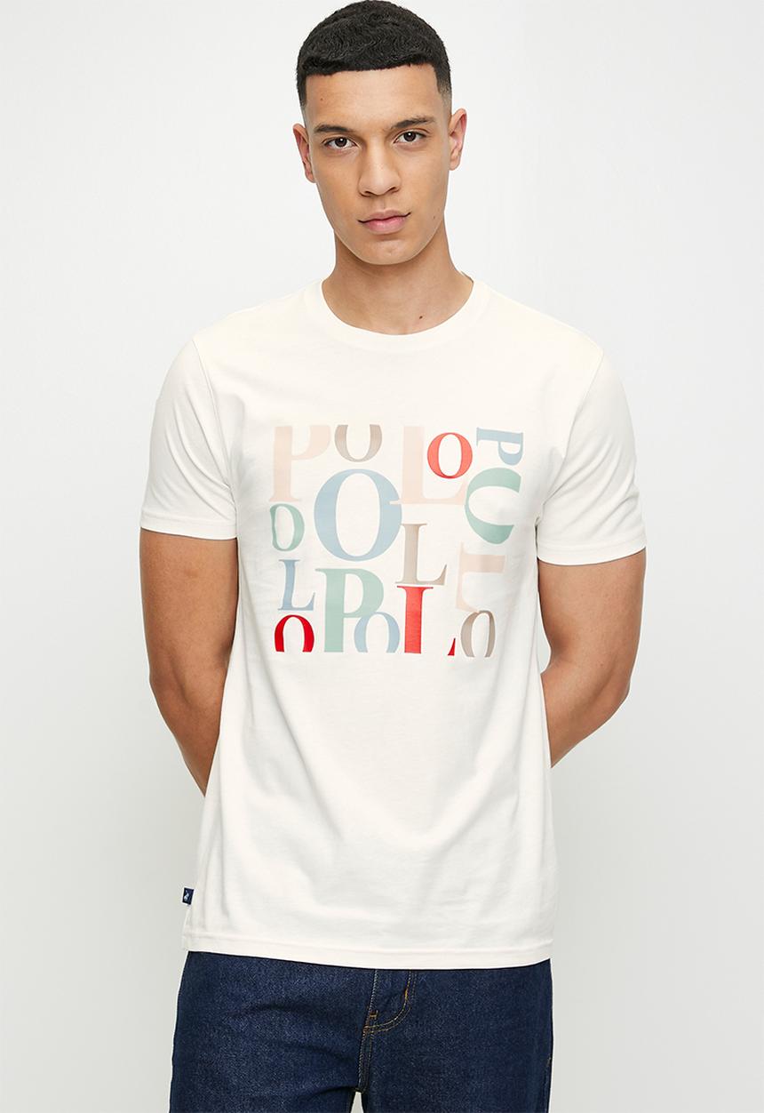POLO - Deacon  logo printed short sleeve T-shirt - white