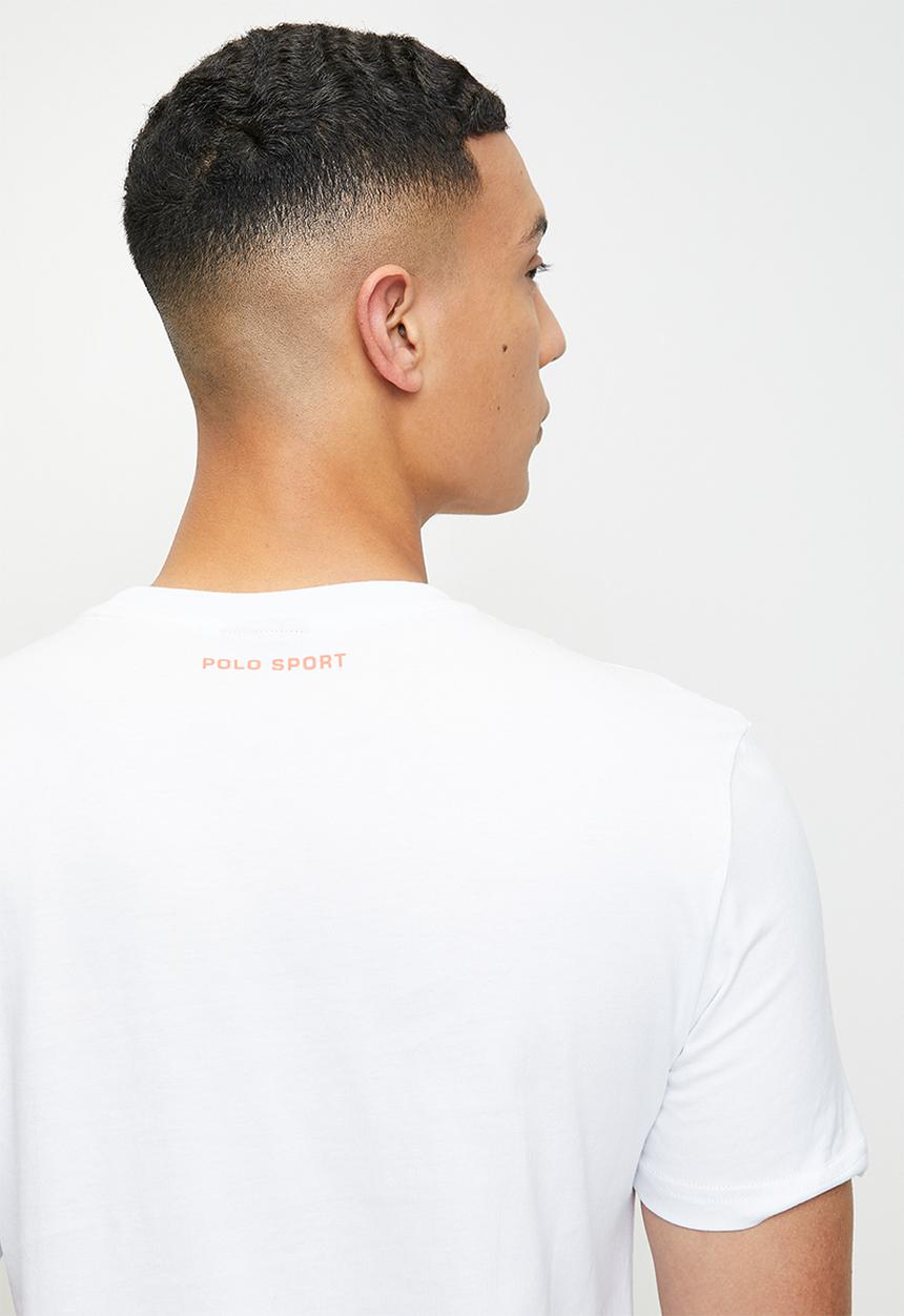 POLO - Rakim  sport short sleeve gradient tee  - white