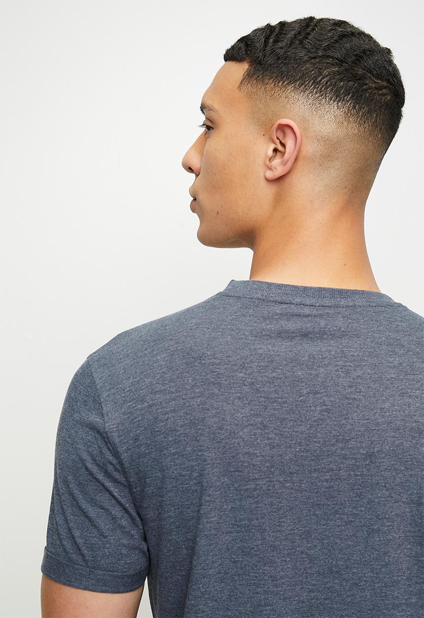 POLO - Clive  pjc short sleeve melange tee - navy