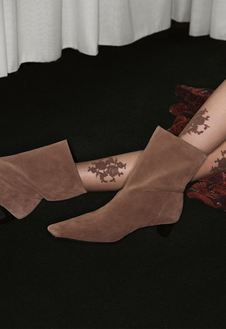 MANGO - Collin leather ankle boot - light/pastel brown