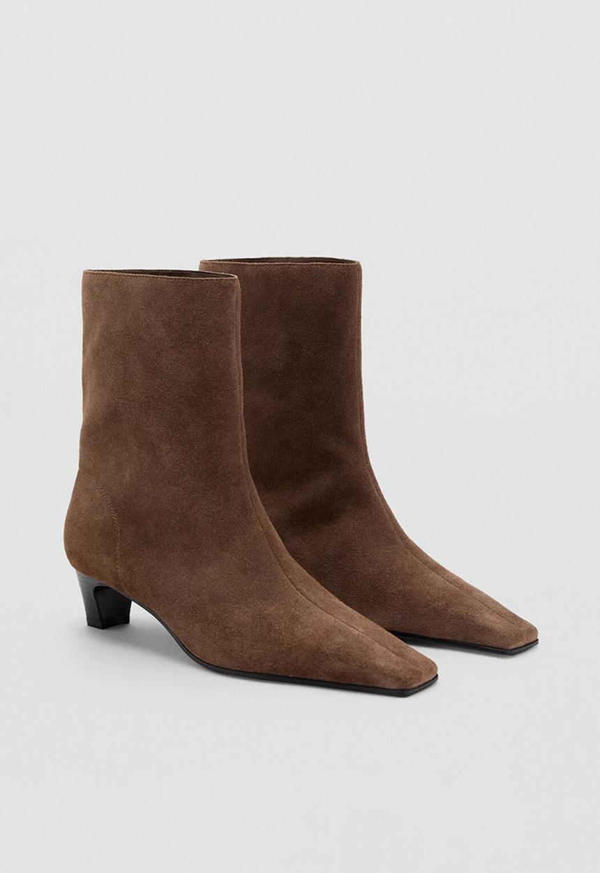 MANGO - Collin leather ankle boot - light/pastel brown