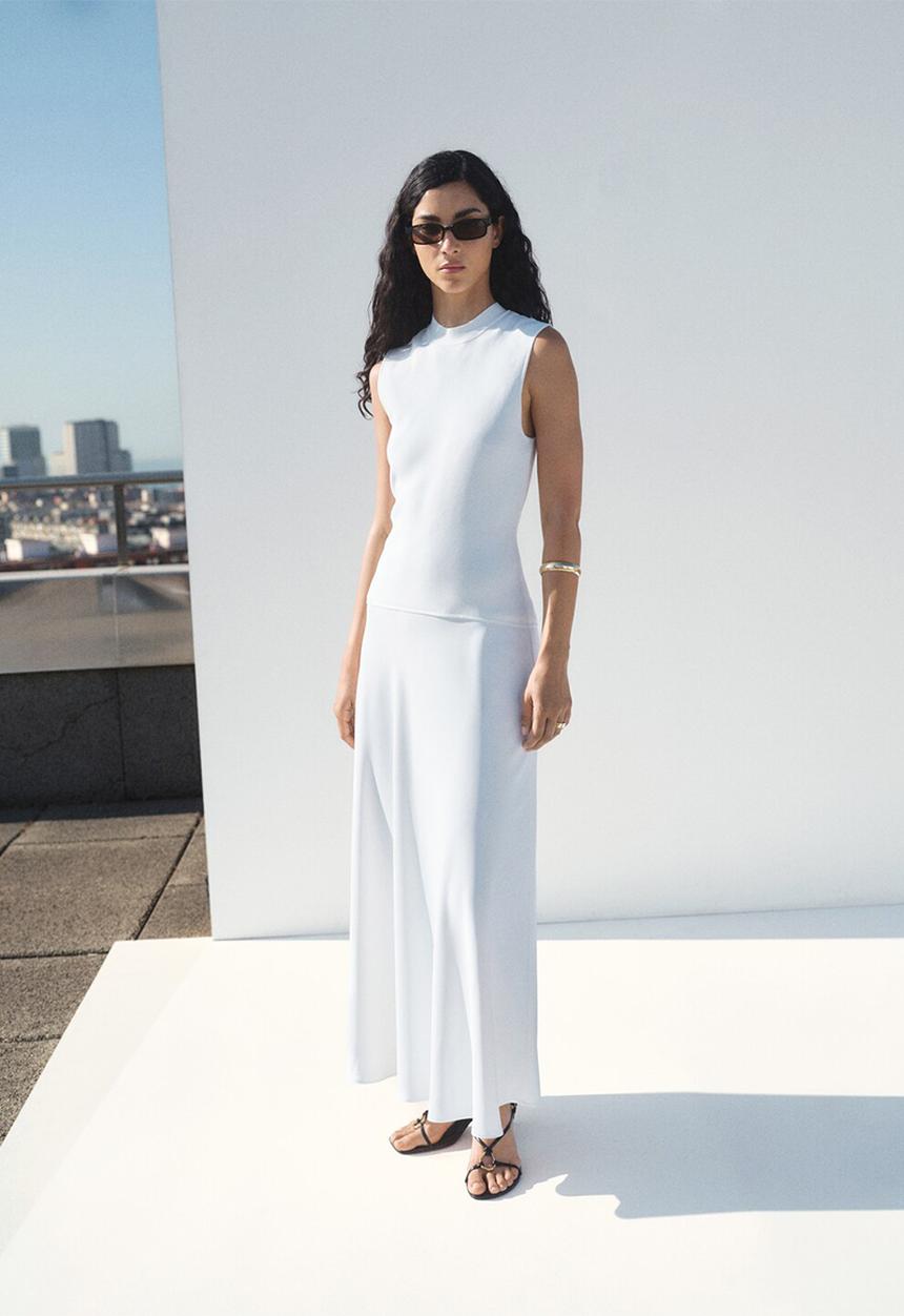 MANGO - Dress bima -  white