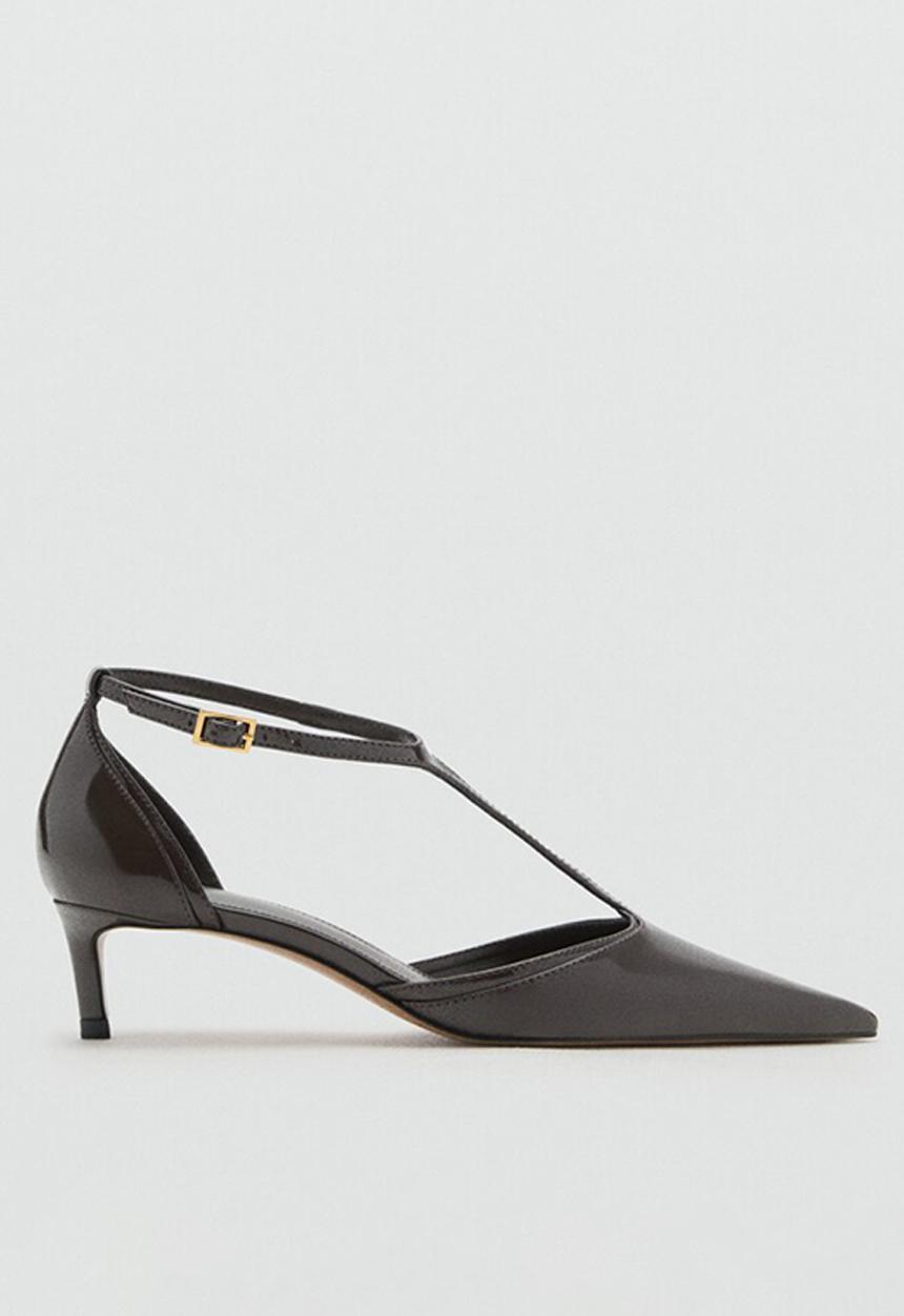 MANGO - Wider heel - beige/khaki
