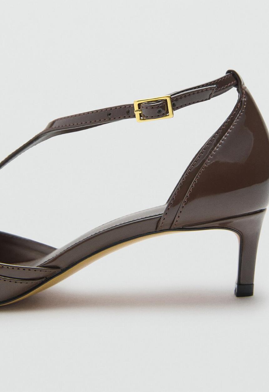 MANGO - Wider heel - beige/khaki
