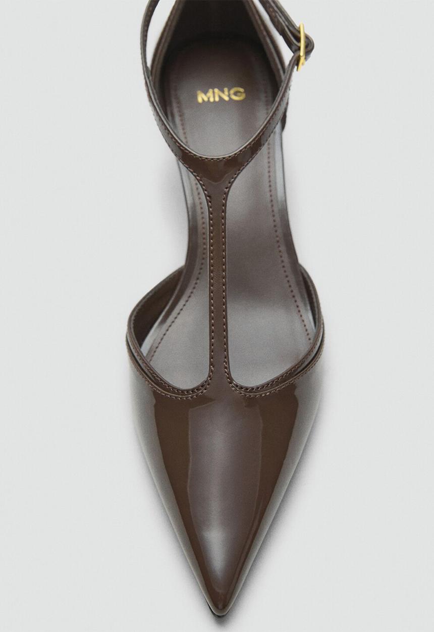 MANGO - Wider heel - beige/khaki