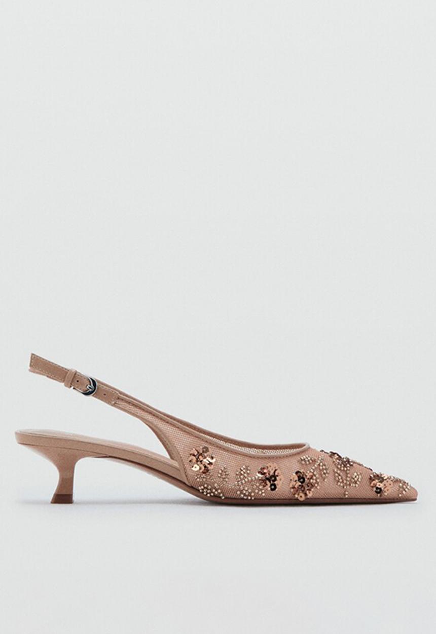 MANGO - Lucidan heel - light/pastel pink