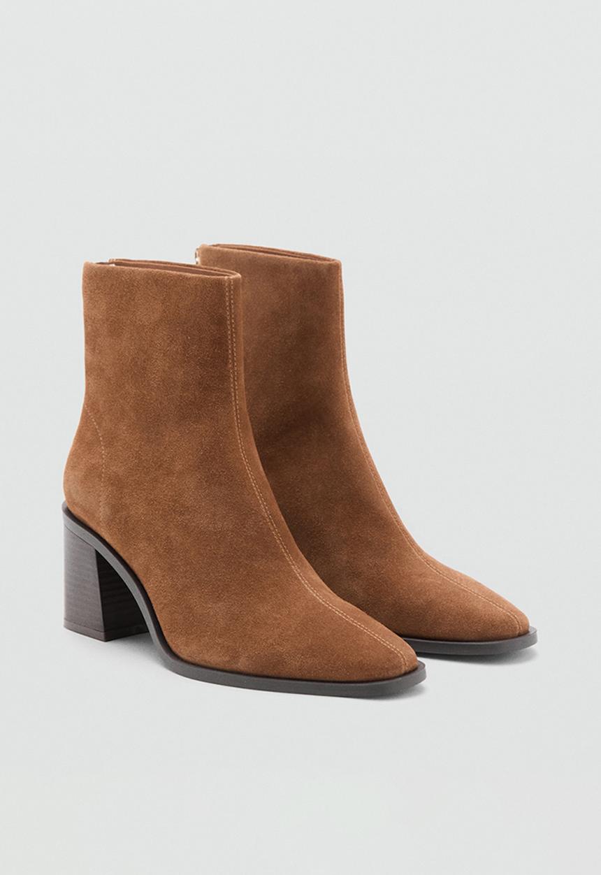 MANGO - Glorias suede ankle boot - light/pastel brown