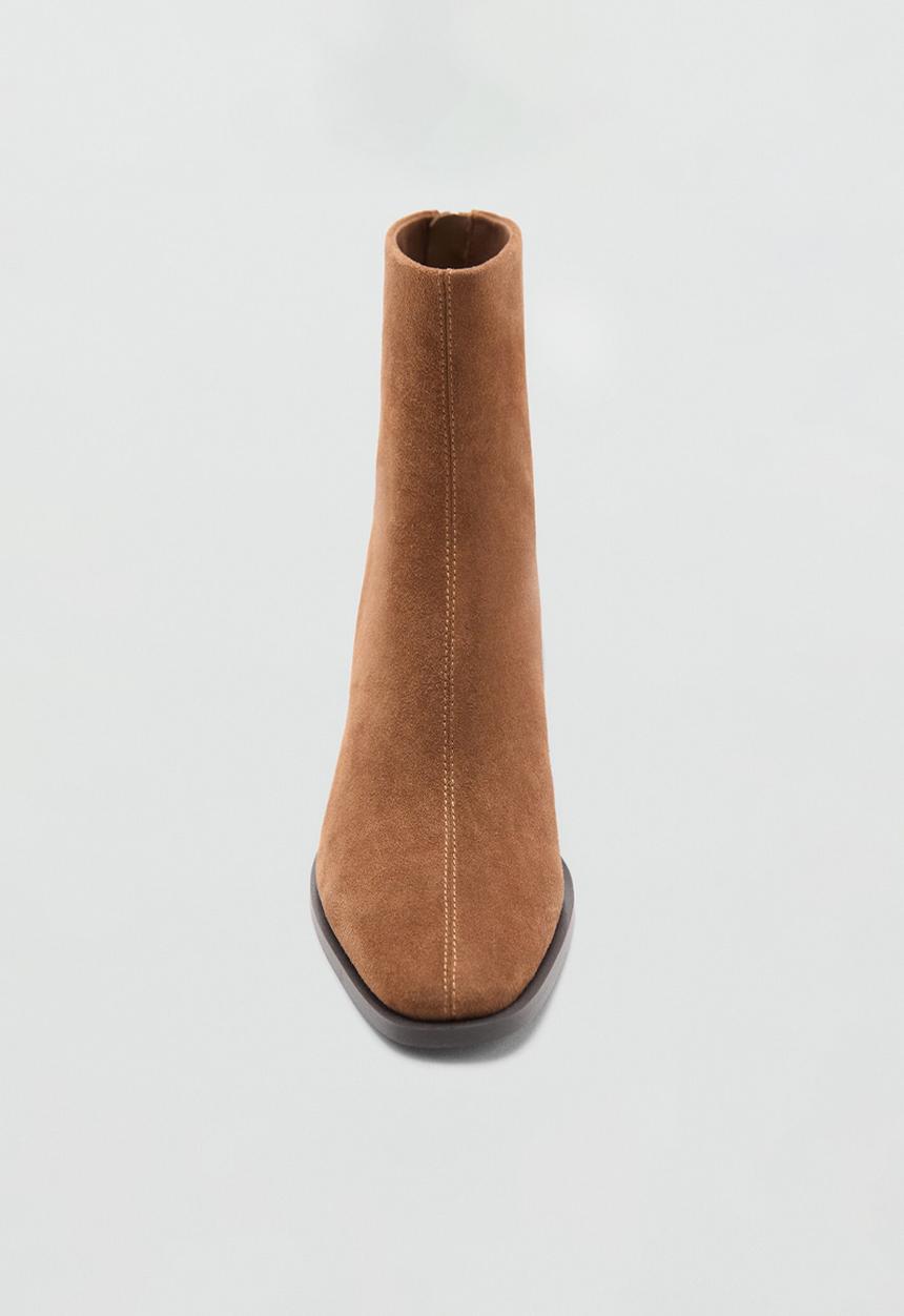 MANGO - Glorias suede ankle boot - light/pastel brown