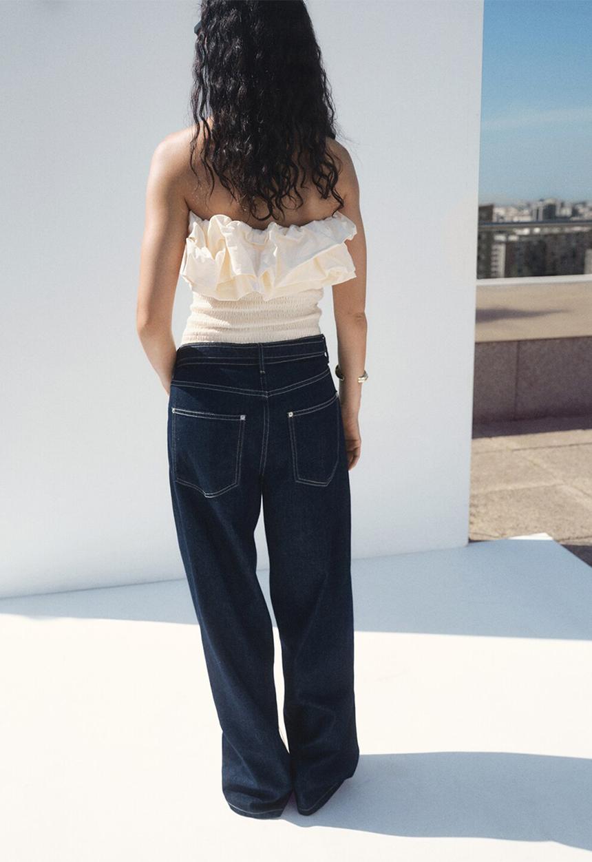 MANGO - Top crete - light beige