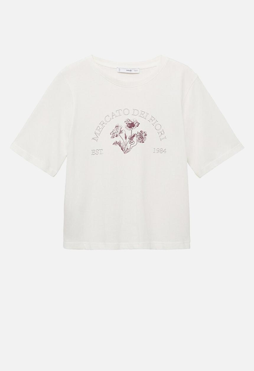 MANGO - T-shirt mercato-w -  natural