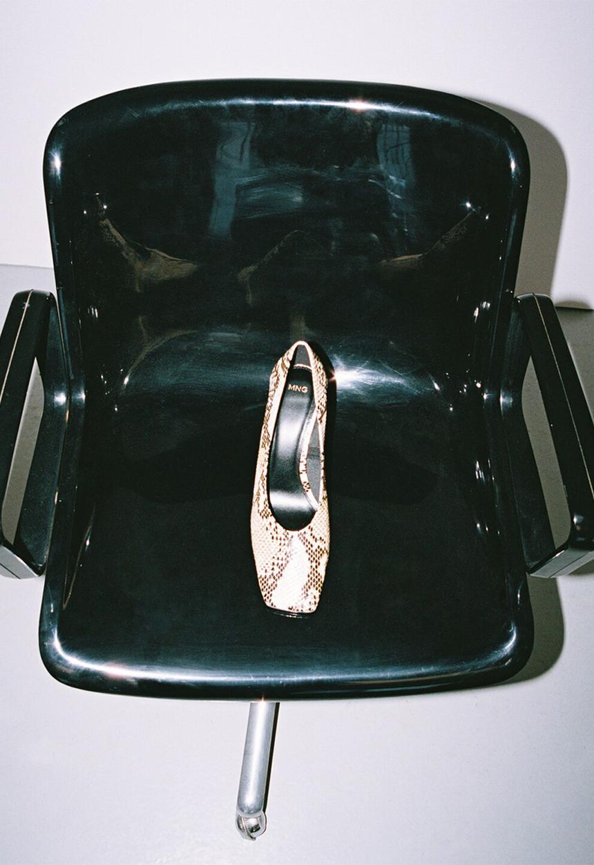 MANGO - Cuad heel - light beige