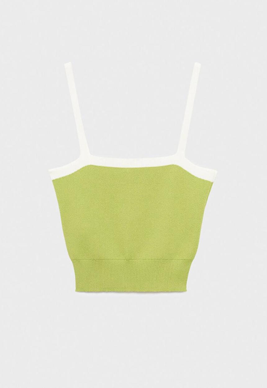 MANGO - Top moji - light/ pastel green