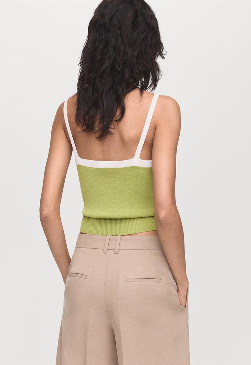 MANGO - Top moji - light/ pastel green