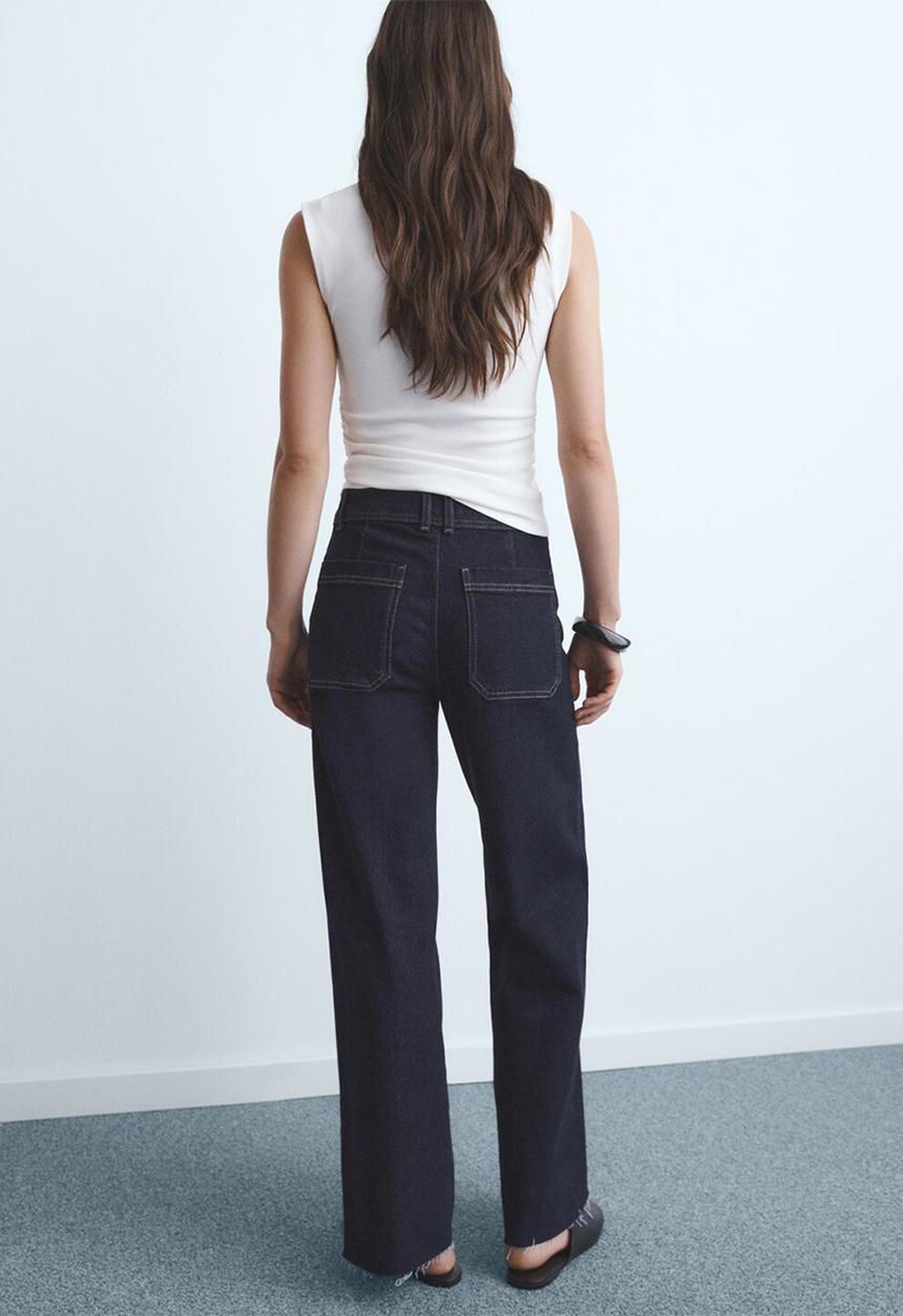 MANGO - Jeans catherin -open blue