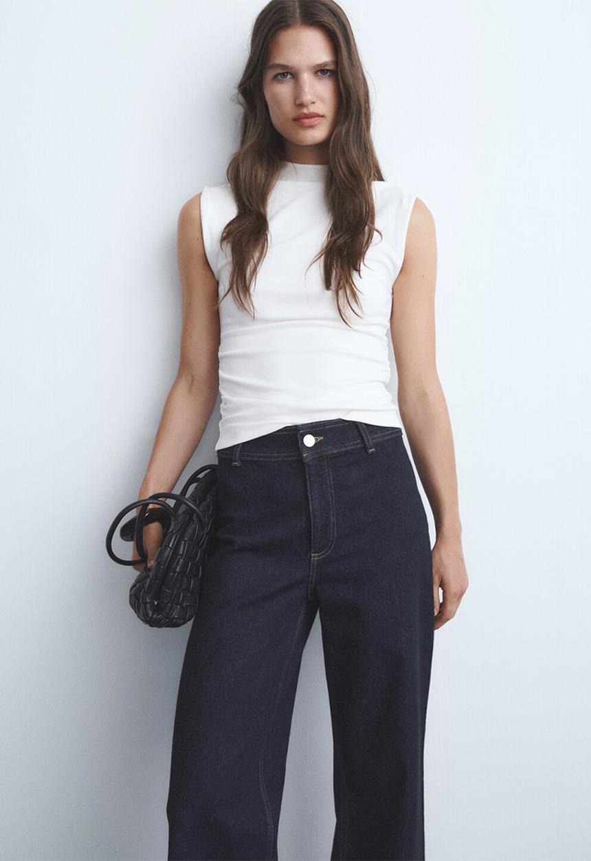 MANGO - Jeans catherin -open blue